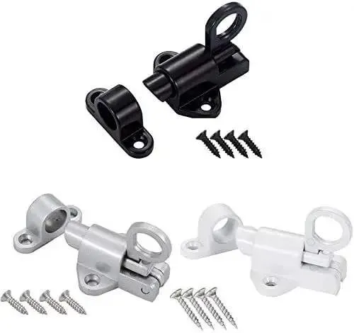 Dead Tight Automatic Sliding Door Lock Spring Bolt Latch Heavy Duty Aluminum Alloy Home Gate Window Safety Catch Smooth Pull Ring Setup In No Time Keep Your House Locked