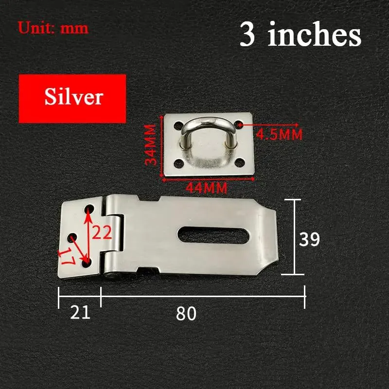 Top Notch Stainless Steel Sliding Gate Bolt Door Lock Latch With Brushed Finish Heavy Duty Rust Resistant Hardware For Secure Window Shed Or Garage Upgrade Your Setup Now