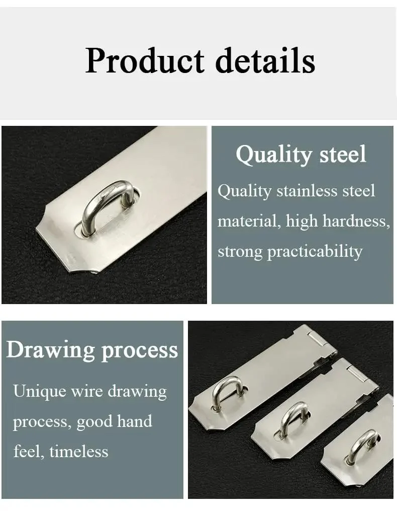 Top Notch Stainless Steel Sliding Gate Bolt Door Lock Latch With Brushed Finish Heavy Duty Rust Resistant Hardware For Secure Window Shed Or Garage Upgrade Your Setup Now