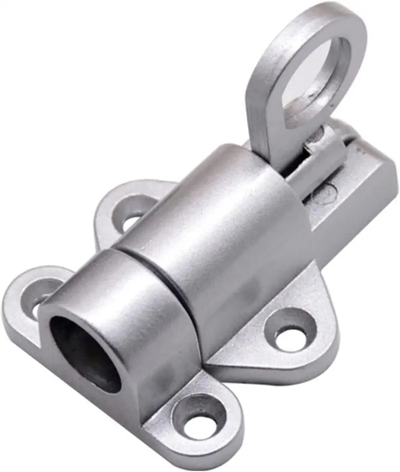 Heavy Duty Aluminum Sliding Door Spring Loaded Barrel Bolt Lock Delivers Smooth As Butter Operation For Sturdy Residential And Commercial Entryways Built Tough To Take Daily Abuse While Gliding Easy Every Single Day