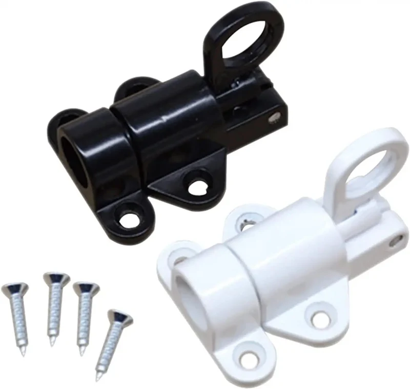 Heavy Duty Aluminum Sliding Door Spring Loaded Barrel Bolt Lock Delivers Smooth As Butter Operation For Sturdy Residential And Commercial Entryways Built Tough To Take Daily Abuse While Gliding Easy Every Single Day
