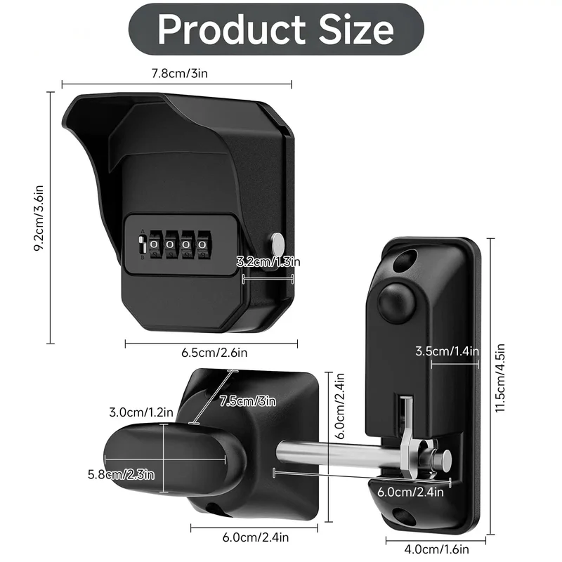 Smooth Operator OneHand PopUp Gate Latch With Secret Combo Lock AND Keyless Weatherproof Rustproof Heavy Duty Fence Hardware For Wood Or Vinyl Backyard Gates That Hold Fast