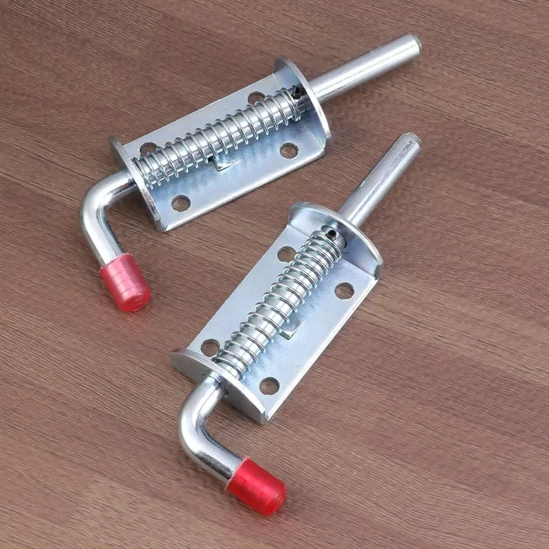 Premium Stainless Steel Spring Loaded Gate Latch And Bolt Hardware Set For Utility Dump Trailers Barn Doors Corrosion Resistant Secure Locking No Sweat Install Built Tough Rock Solid Security