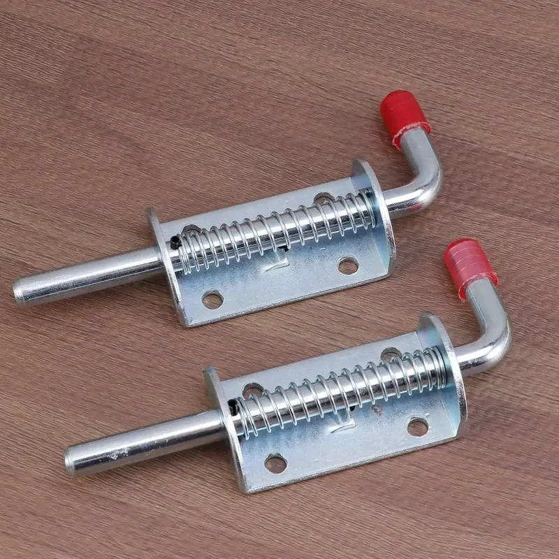 Premium Stainless Steel Spring Loaded Gate Latch And Bolt Hardware Set For Utility Dump Trailers Barn Doors Corrosion Resistant Secure Locking No Sweat Install Built Tough Rock Solid Security