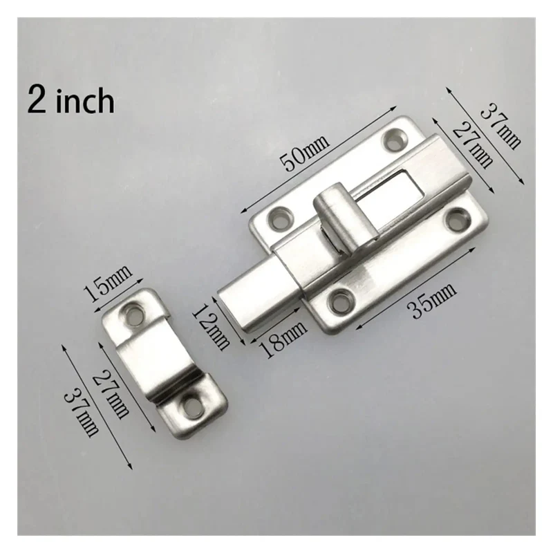 Heavy Duty Stainless Steel Sliding Door Barrel Bolt Spring Latch Gate Lock Built Legit Tough Smooth Operator Glide Bulletproof Latch Zero Hassle Install For Garden Fence