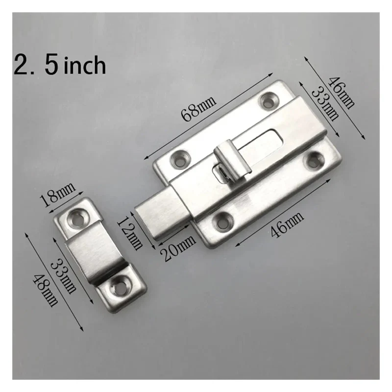 Heavy Duty Stainless Steel Sliding Door Barrel Bolt Spring Latch Gate Lock Built Legit Tough Smooth Operator Glide Bulletproof Latch Zero Hassle Install For Garden Fence