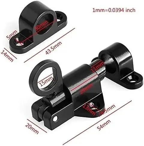 Tough As Nails Aluminum Spring Loaded Sliding Door Lock Latch With Rock Solid Grip And Pull Ring Bounce Automatic Gate Bolt Plus Window Safety Hasp For Home Interior Exterior Doors Easy Install Sturdy Secure Hardware Setup