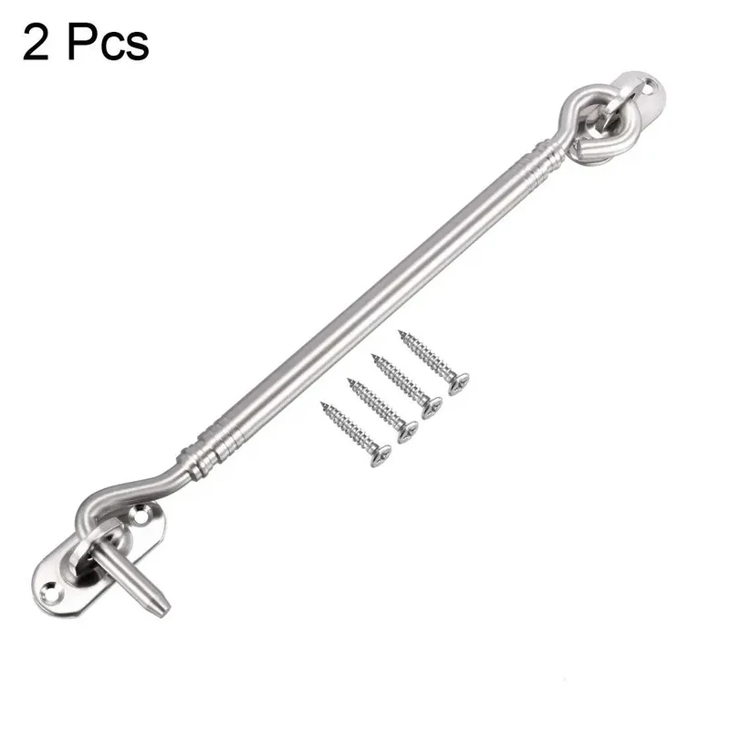 Heavy Duty Stainless Steel Gate Hook Latch And Door Window Snap Lock With Mounting Screws Delivers A Dang Secure Grip And No Sweat Setup You Really Gonna Love