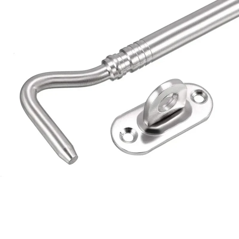 Heavy Duty Stainless Steel Gate Hook Latch And Door Window Snap Lock With Mounting Screws Delivers A Dang Secure Grip And No Sweat Setup You Really Gonna Love