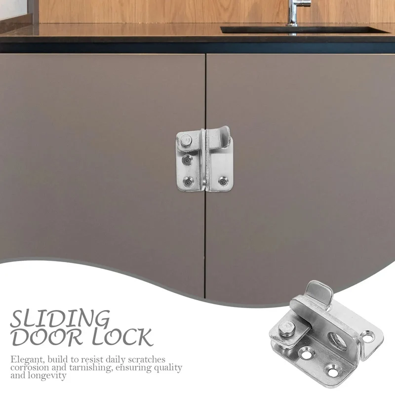Easy Install Durable Stainless Steel Heavy Duty Gate Latch Rock Solid Yard Door Lock Rust Resistant Barn Shed Garage Security Bolt Closure For Double Doors And Pet Cages