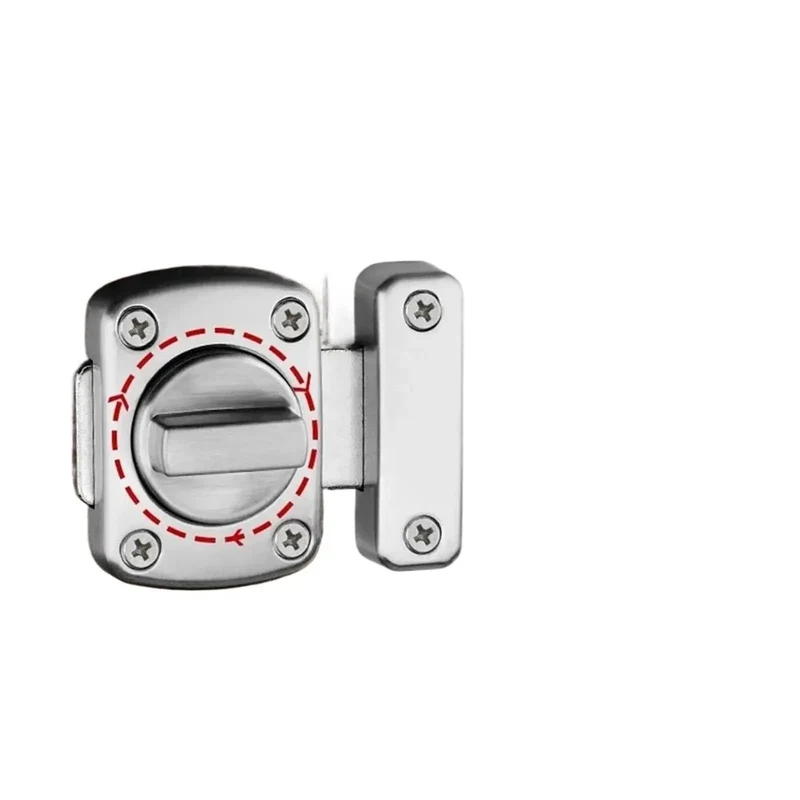 Hella Tough Zinc Alloy Gate Latch For Sliding Doors Rock Solid Right Angle Hook Buckle Silver Finish Heavy Duty Rust Resistant Outdoor Security Hardware Kit