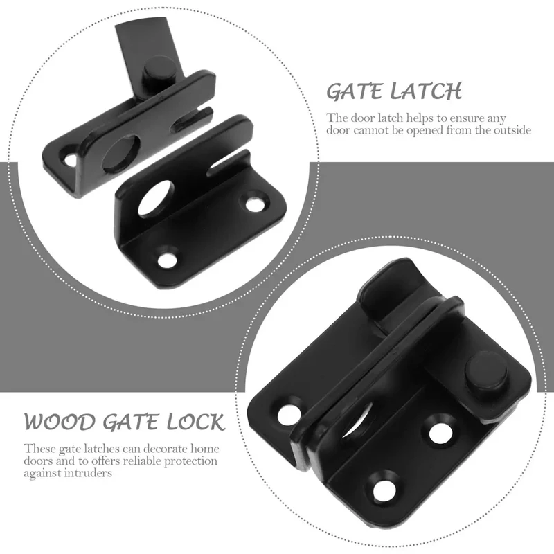 Hardcore Stainless Steel Flip Latch Heavy Duty Gate Bolt Safety Lock For Outdoor Yard And Fence Doors Rust Proof Two Pack Built Different Grip Catch Keeps Your Backyard Secure No Sweat