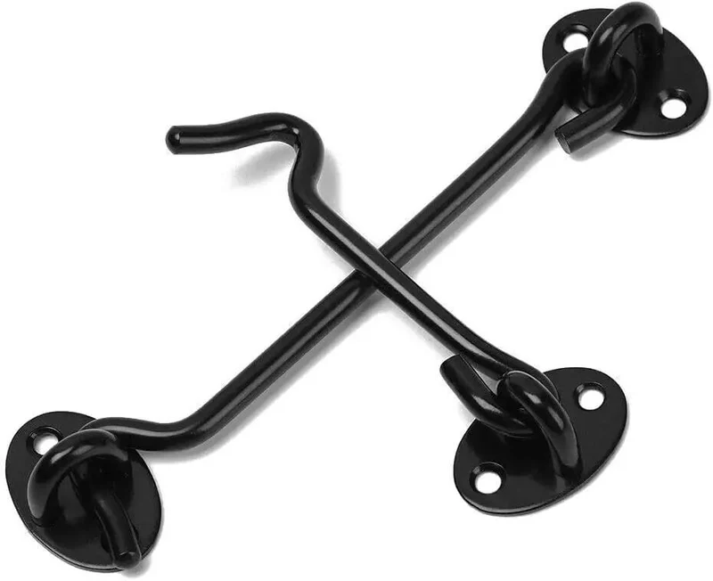 Built Tough 2 Pack Gate Hook Latches For Shed Doors Garden Gates And Cabinet Windows Rust Proof Stainless Steel Design With Dead Simple Installation Screws That Honestly Stays Put