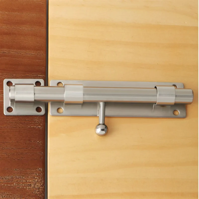 Heavy Duty Stainless Steel Gate Latch Lock With Spring Bolt For Wooden Garden Gates Brushed Nickel Finish Tough As Nails Build Lockdown Ready Farm Grade Security Kit