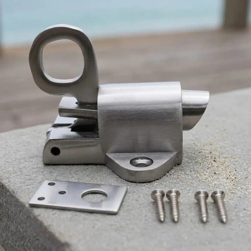 Heavy Duty Stainless Steel Trailer Gate Spring Latch With Tongue Down Design For Secure Truck And RV Fastening Rock Solid Top Shelf Gate Keeper Hardware Built Tough