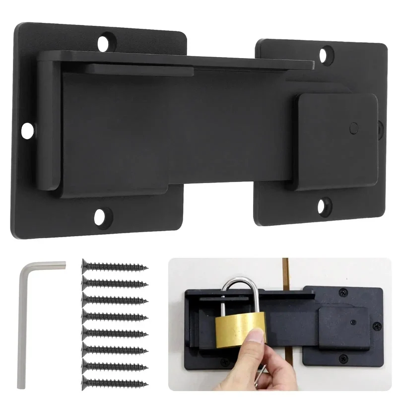 Big Time Security Seven Point Six Inch Aluminum Flip Latch Lock For Exterior Gate And Door With Heavy Duty Alloy Build For Ridiculously Strong Residential Hardware Setup