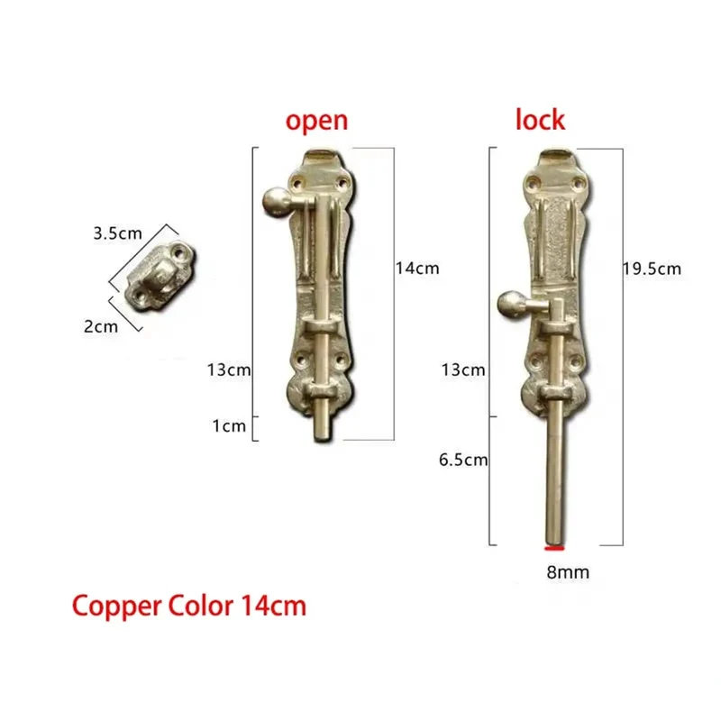 Rugged Solid Brass Slide Bolt Gate Latch With Bulletproof Flip Mechanism For Knockout Garden Door Security Pro Grade Exterior Hardware Kit With Fasteners