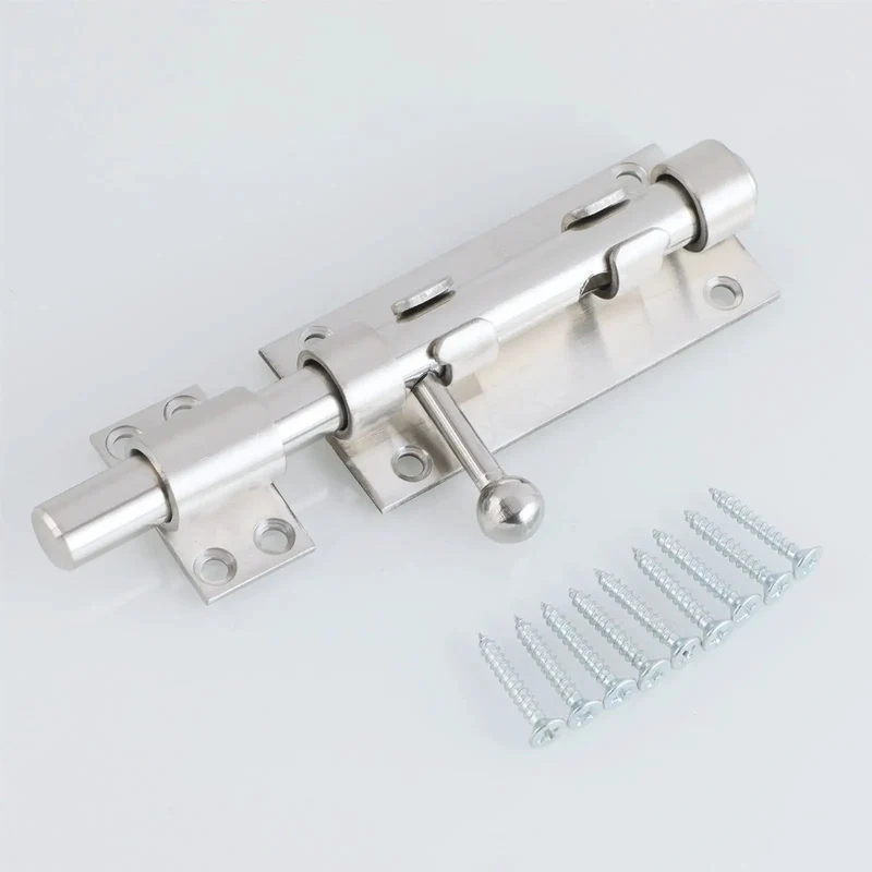 Built Tough Gate Latch Lock For Wooden Fence And Backyard Entry Featuring Brushed Nickel Stainless Steel Build Smooth Swing Motion And Easy Pull Handle For Total Yard Peace Of Mind