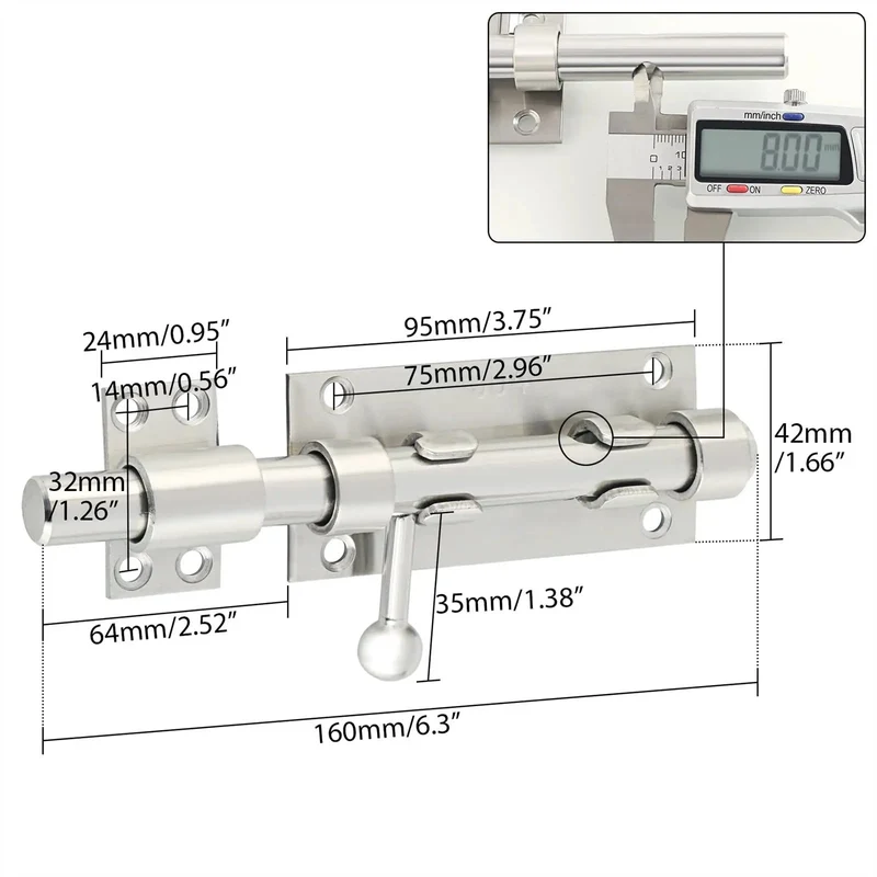 Built Tough Gate Latch Lock For Wooden Fence And Backyard Entry Featuring Brushed Nickel Stainless Steel Build Smooth Swing Motion And Easy Pull Handle For Total Yard Peace Of Mind