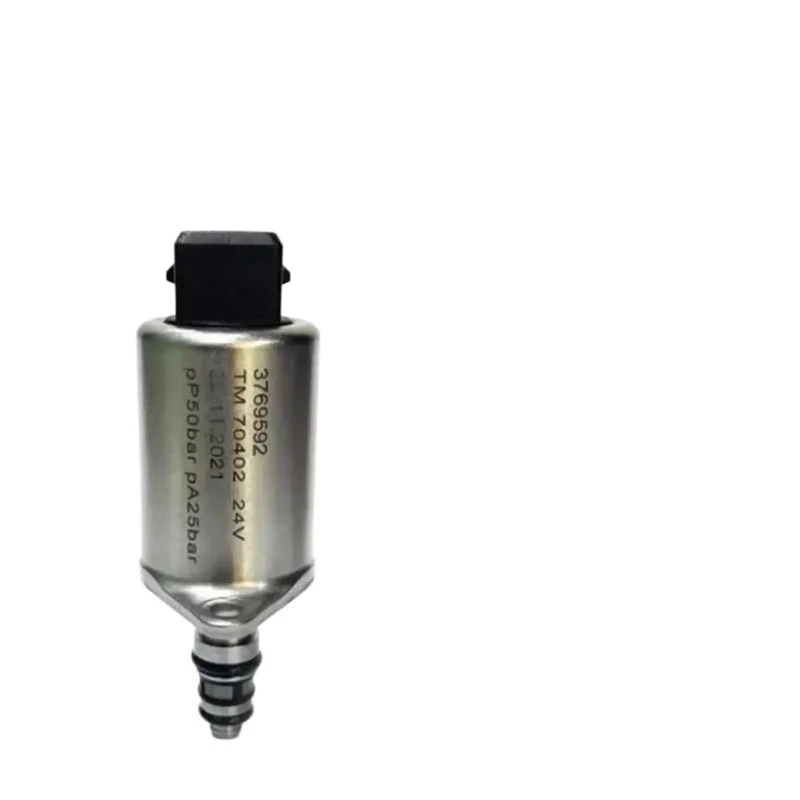 Heavy Duty 24V Solenoid Valve With 2M Plug Compatible With TM70402 Proportional Valve. Built Tough Excavator Hydraulic Parts Deliver Dead On Shifting And Jam Free Operation In Freezing Temperatures