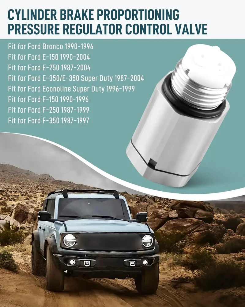 Rock Solid Brake Proportioning Valve Replacement For Ford Bronco E Series And F Trucks 1987 Through 2004 Direct Swap Balances Front Rear Hydraulic Flow And Keeps Your Rigs Stopping Right