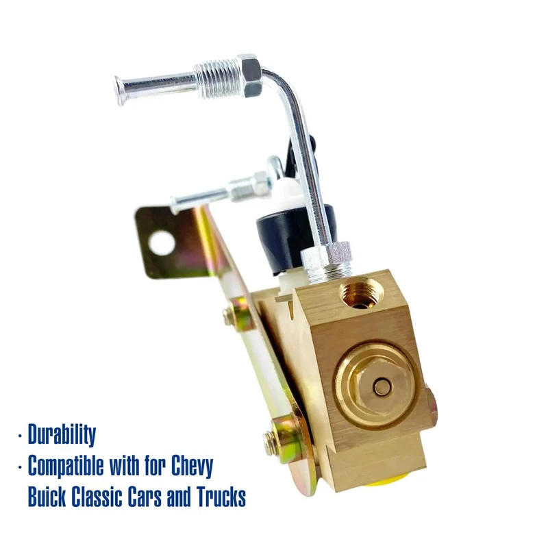 Heavy Duty Brass Brake Proportioning Valve For Disc Front And Drum Rear Setup Mount Bracket And Connector Kit Compatible With Chevy Classic Car And Truck Replace 172 1353 Straight Up Knockout Fit