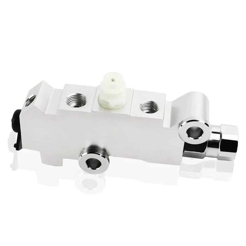 Universal Disc Drum Brake Proportioning Valve With Smooth Stopping Power For Heavy Duty Rides Straight Swap Replacement Hydraulic Split Line Adapter No Sweat Install Compatible AC Delco 1721353