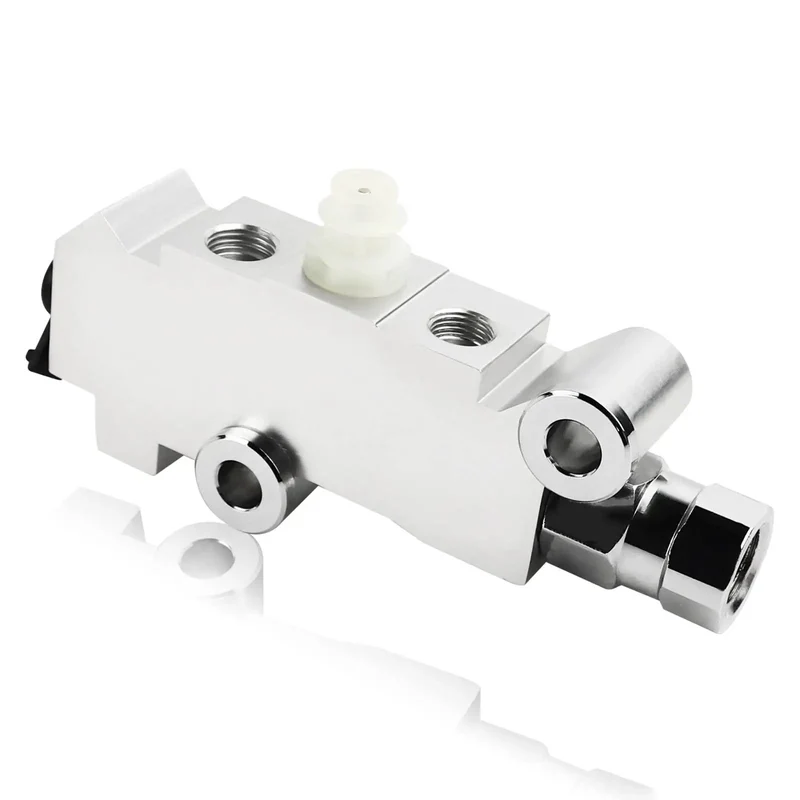 Universal Disc Drum Brake Proportioning Valve With Smooth Stopping Power For Heavy Duty Rides Straight Swap Replacement Hydraulic Split Line Adapter No Sweat Install Compatible AC Delco 1721353