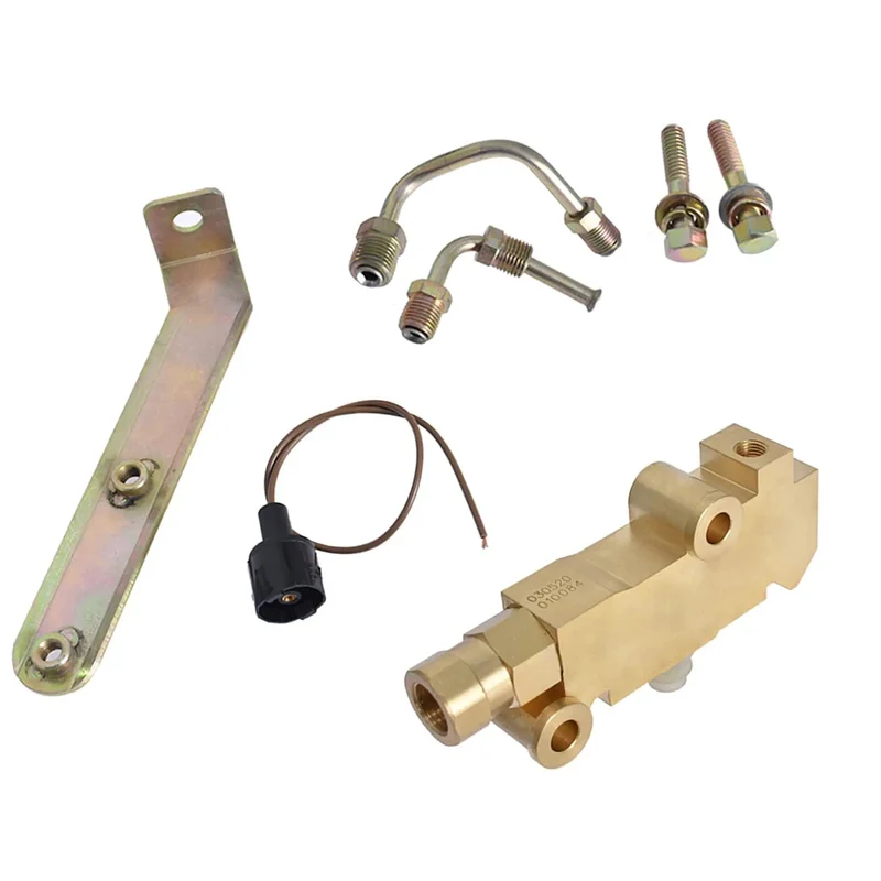 Premium Brass Disc Brake Proportioning Valve Kit With Pre Bent 1/2 And 9/16 Inch Brake Lines Mounting Bracket And Hardware For A Slick Hot Rod Swap On Buick Skylark And Chevy Chevelle 64 To 72 Models