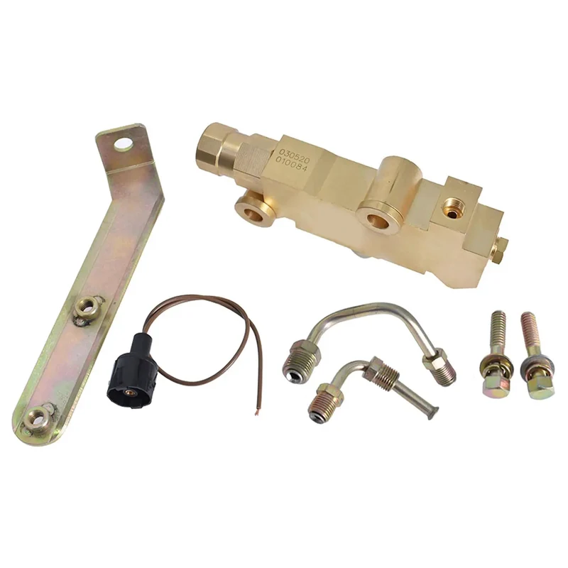 Premium Brass Disc Brake Proportioning Valve Kit With Pre Bent 1/2 And 9/16 Inch Brake Lines Mounting Bracket And Hardware For A Slick Hot Rod Swap On Buick Skylark And Chevy Chevelle 64 To 72 Models