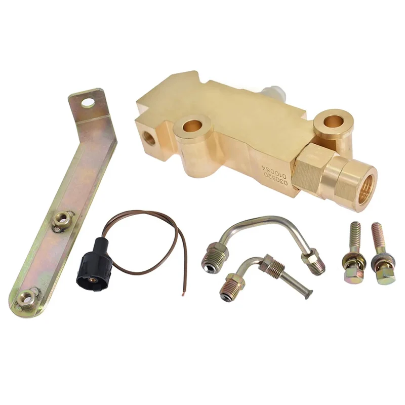 Premium Brass Disc Brake Proportioning Valve Kit With Pre Bent 1/2 And 9/16 Inch Brake Lines Mounting Bracket And Hardware For A Slick Hot Rod Swap On Buick Skylark And Chevy Chevelle 64 To 72 Models