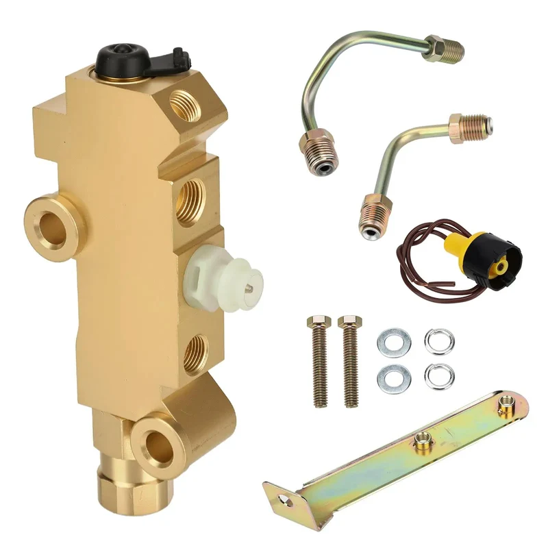 Badass Heavy Duty Brass PV2 Proportioning Valve For Disc Drum Brake Swap Replacement 172-1353 Perfect For Chevy Buick Classic Cars Trucks Dual Reservoir Master Cylinder Rig Upgrade Bracket Kit