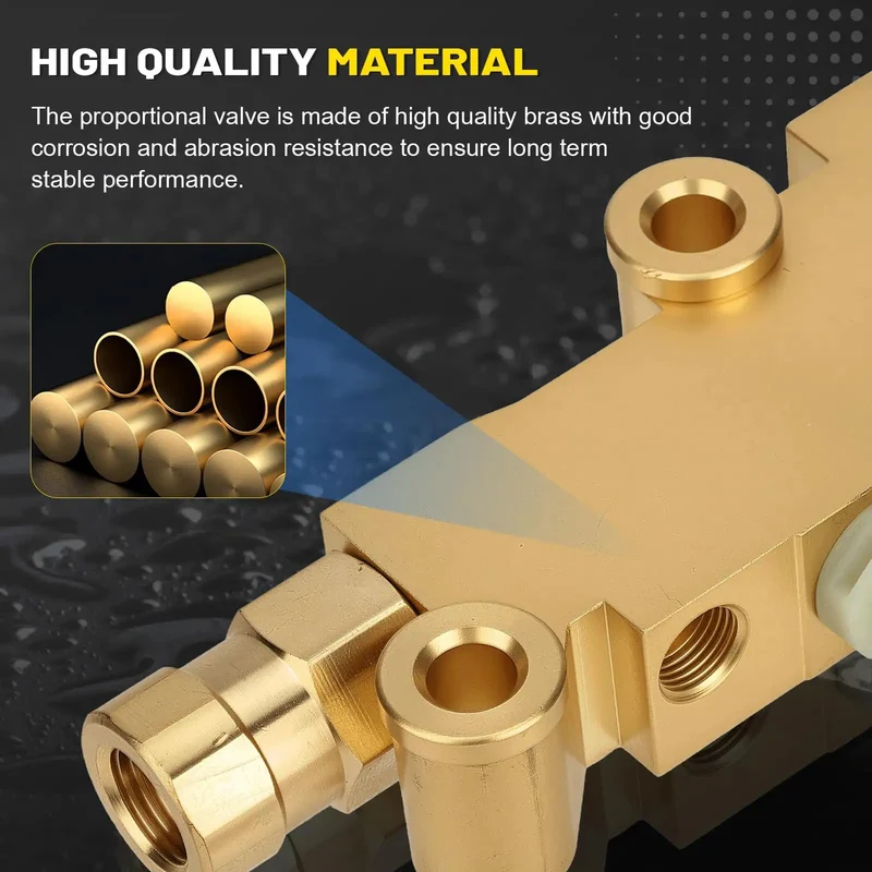 Badass Heavy Duty Brass PV2 Proportioning Valve For Disc Drum Brake Swap Replacement 172-1353 Perfect For Chevy Buick Classic Cars Trucks Dual Reservoir Master Cylinder Rig Upgrade Bracket Kit