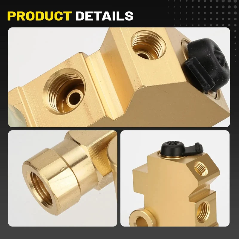 Badass Heavy Duty Brass PV2 Proportioning Valve For Disc Drum Brake Swap Replacement 172-1353 Perfect For Chevy Buick Classic Cars Trucks Dual Reservoir Master Cylinder Rig Upgrade Bracket Kit