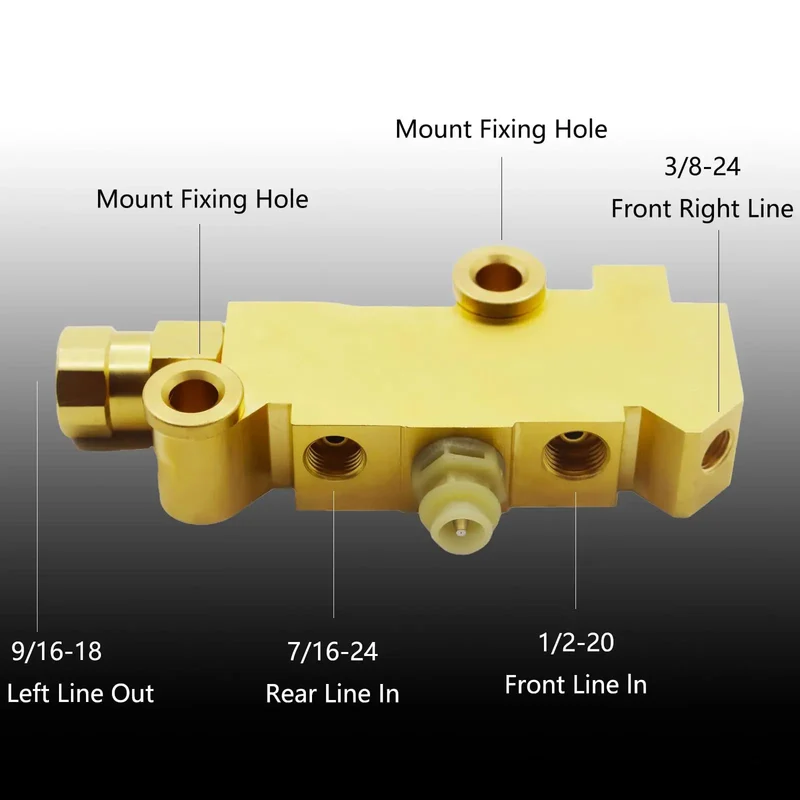 Premium Universal Brass Disc To Disc Brake Proportioning Valve For Classic Trucks Show Rigs And Hot Rods With Hella Smooth Pedal Feel And Slick Bolt Up Swap For Ford Chevy Dodge Build Projects