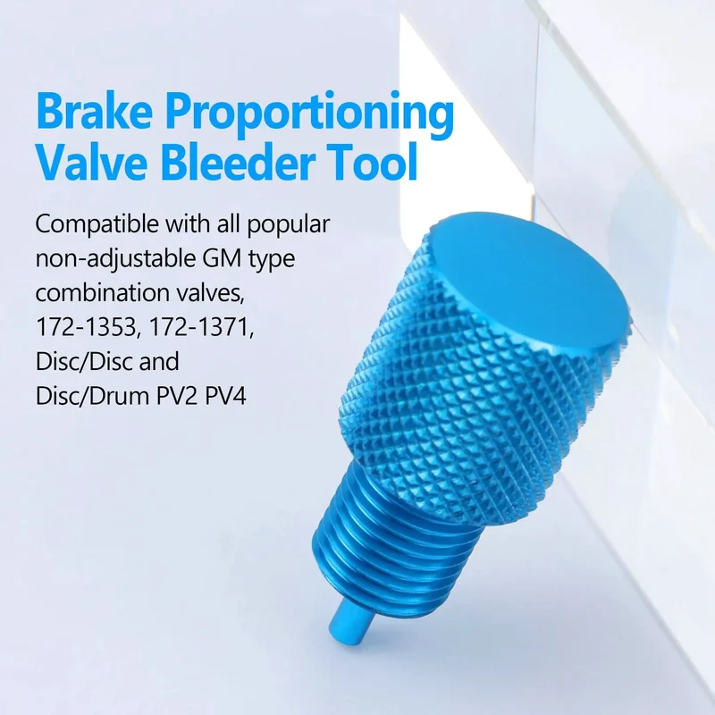 Four Piece Brake Proportioning Valve Bleeder Tool For Gm Style Combo Valves Disc Disc And Disc Drum Compatible With Pv2 Pv4 Classic Cars Trucks Garage Ready Straight Shooter Setup Top Notch