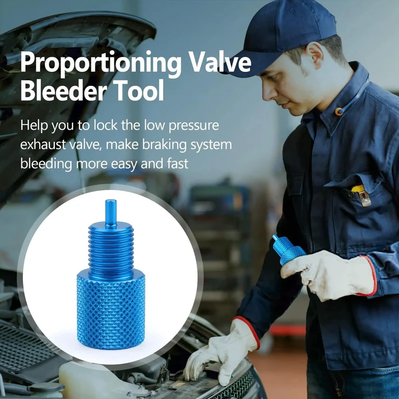 Four Piece Brake Proportioning Valve Bleeder Tool For Gm Style Combo Valves Disc Disc And Disc Drum Compatible With Pv2 Pv4 Classic Cars Trucks Garage Ready Straight Shooter Setup Top Notch