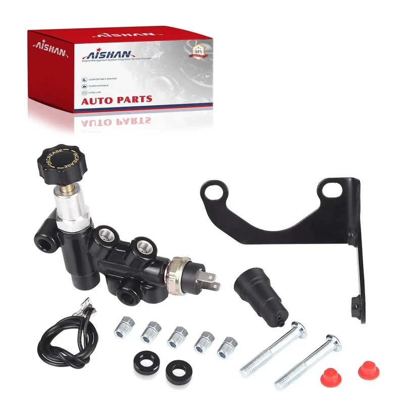 Universal Adjustable Knob Proportioning Valve Kit For Brake Lines With Master Cylinder Adapter And Oem Replacement Parts 26011179 And 26013190 For Domestic Rides Droptight And Ready For Beast Mode Braking