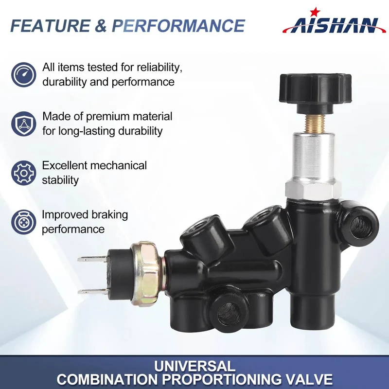 Universal Adjustable Knob Proportioning Valve Kit For Brake Lines With Master Cylinder Adapter And Oem Replacement Parts 26011179 And 26013190 For Domestic Rides Droptight And Ready For Beast Mode Braking