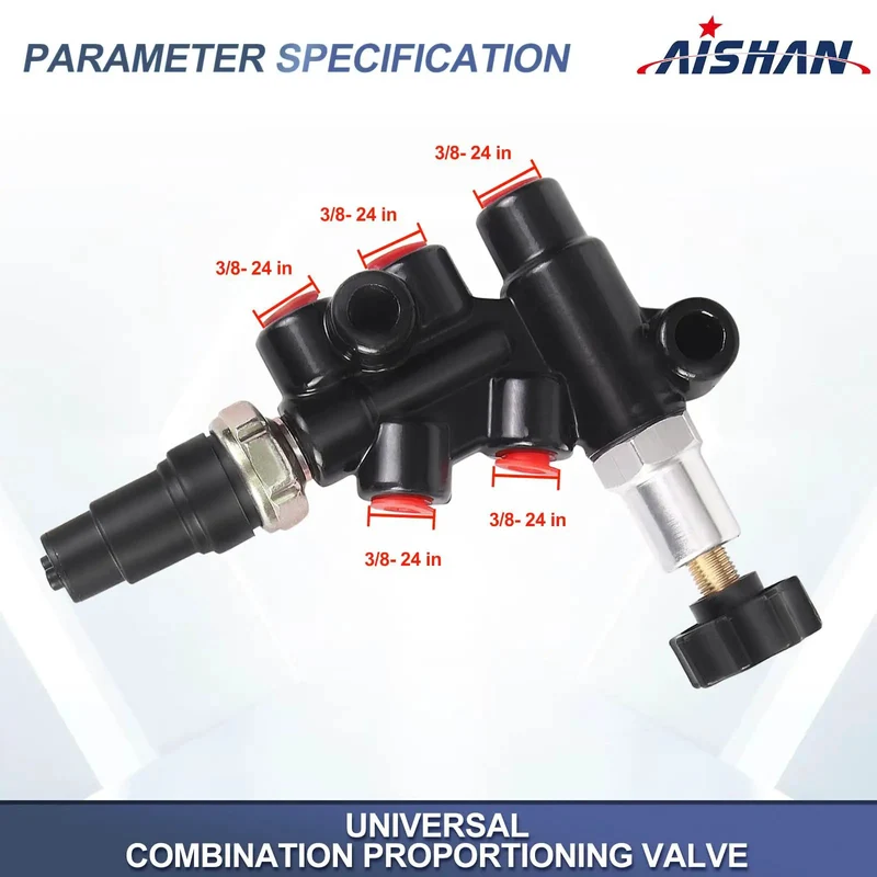 Universal Adjustable Knob Proportioning Valve Kit For Brake Lines With Master Cylinder Adapter And Oem Replacement Parts 26011179 And 26013190 For Domestic Rides Droptight And Ready For Beast Mode Braking