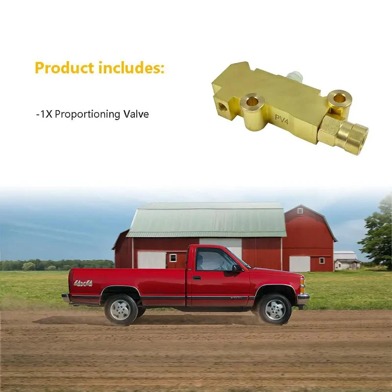 Heavy Duty Brass Brake Proportioning Valve Keeps Line Pressure Rock Solid For Four Wheel Disc Systems Fits Chevy Ford Chrysler And All Street Rods Hot Rods Classic Cars And Trucks With Badass Stopping Power