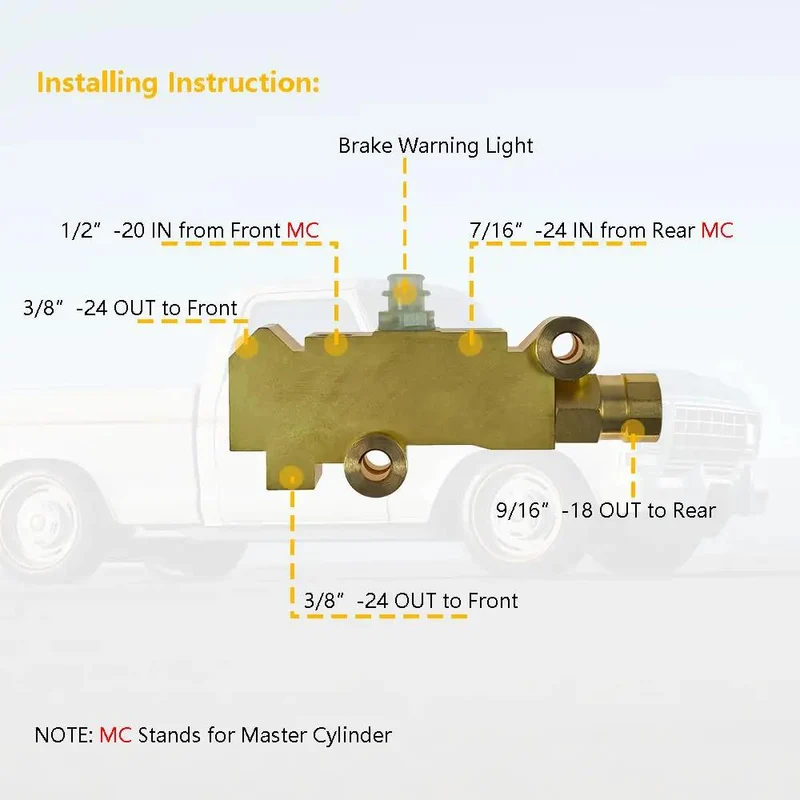 Heavy Duty Brass Brake Proportioning Valve Keeps Line Pressure Rock Solid For Four Wheel Disc Systems Fits Chevy Ford Chrysler And All Street Rods Hot Rods Classic Cars And Trucks With Badass Stopping Power