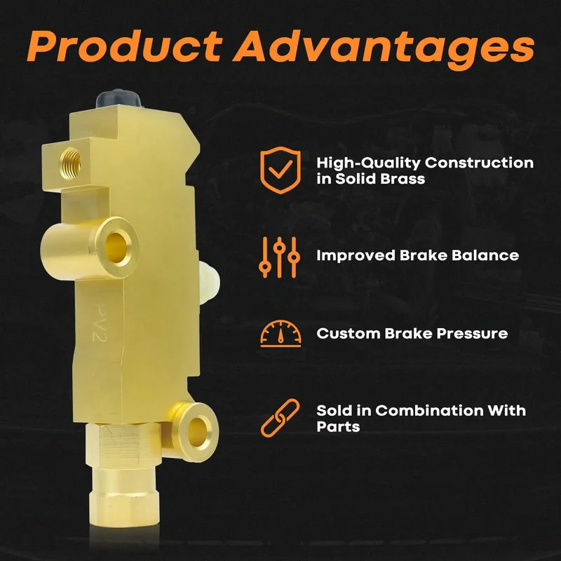 Brass Brake Proportioning Valve For Front Disc Rear Drum Setup Fits Classic Chevy Buick Trucks With Dual Reservoir Tanks Built Tough As Nails For Smooth Pedal Feel And Rock Solid Stopping Performance