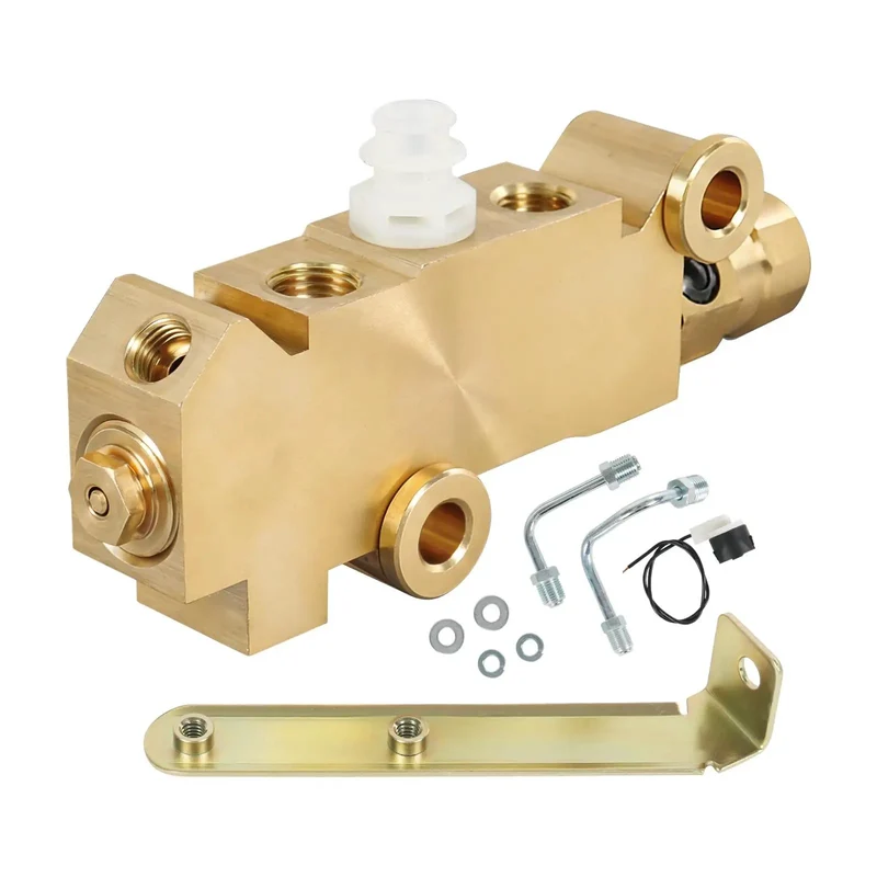 Heavy Duty Solid Brass Brake Proportioning Valve For Disc Front Drum Rear Systems Adapts To Dual Reservoir Master Cylinders Built Tough For Chevy And Buick Trucks Delivers Hella Durable Knockout Stopping Power You Can Trust Every Single Mile