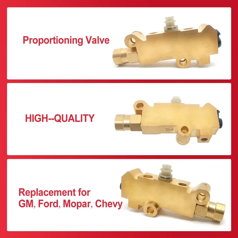 Handcrafted Brass Proportioning Valve Delivers Rock Solid Hydraulic Control For Street Rods And Trucks Featuring Disc Front And Drum Rear Brake Setups Compatible With Gm Gmc Chevy And Ford