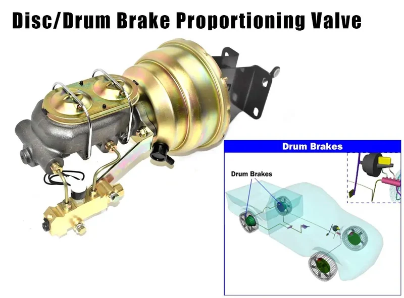 Handcrafted Brass Proportioning Valve Delivers Rock Solid Hydraulic Control For Street Rods And Trucks Featuring Disc Front And Drum Rear Brake Setups Compatible With Gm Gmc Chevy And Ford