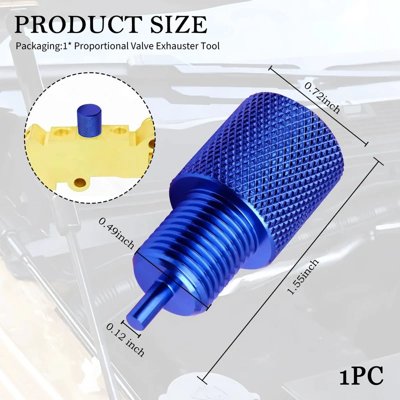Heavy Duty Adjustable Proportioning Valve Bleeder Tool Rock Solid Aluminum Brake Bleeder Kit Turnkey Setup For Fast Disc And Drum Car Maintenance Shop Essential