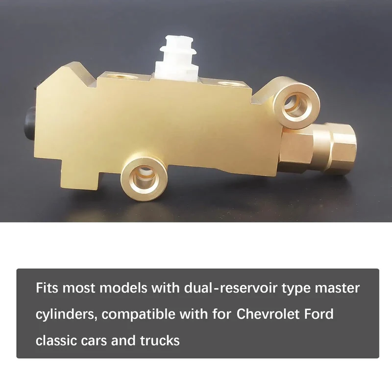 Heavy Duty Brass Brake Proportioning Valve Delivers Slick Stopping Power For Front Disc And Rear Drum Brakes Perfect For Classic Chevy Buick Rides With Zero Hassle Install