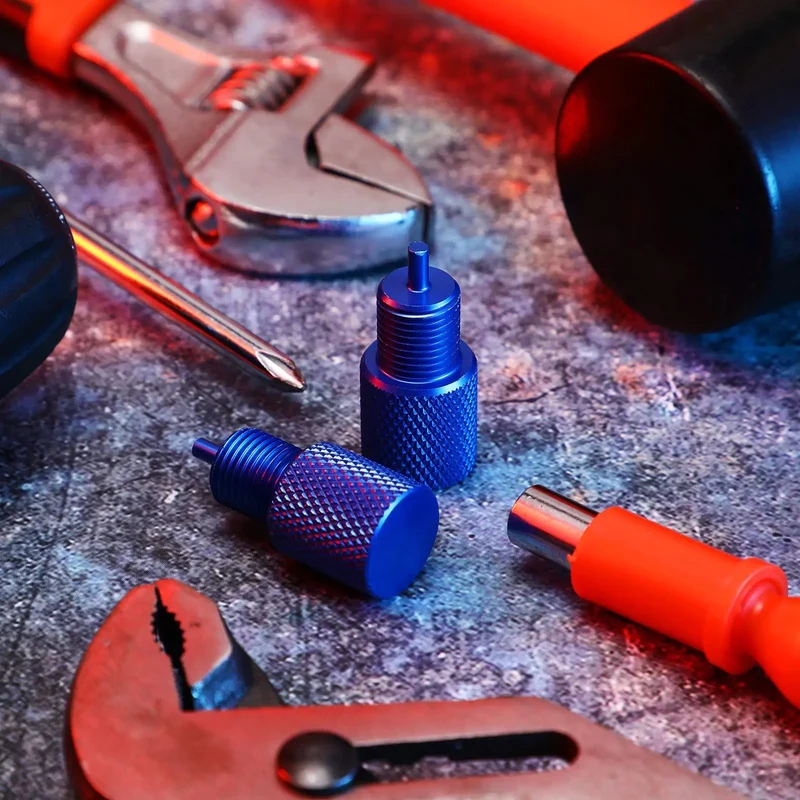 Solid Aluminum Two Piece Brake Proportioning Valve Bleeder Tool Kit For Disc And Drum Systems With Pv2 Pv4 Shuttle Valve Compatibility A No Hassle Gearhead Wrenching Workshop Essential