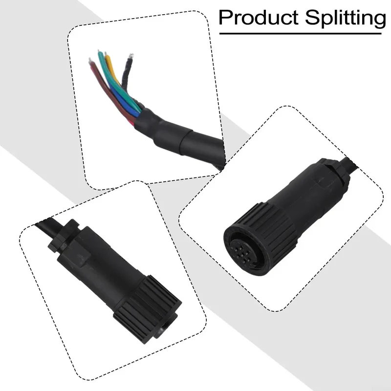 Rock Solid Seven Pin Proportional Valve Connector With One Meter Rvvp Cable Ip67 Weatherproof Plastic Housing Premium Industrial Connection For Reliable Hydraulic System Integration Meets Din En 175201 804 Standard Wrench Free Install